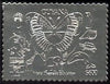 Guyana 1992 'Genova 92' International Thematic Stamp Exhibition $600 perf embossed in silver foil featuring Butterfly, Mushroom, Penguin, Shell, Tortoise, Dolphin,Giraffe, Elephant & Dinosaur