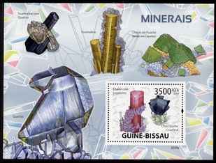 Guinea - Bissau 2009 Minerals perf s/sheet unmounted mint Michel BL 684