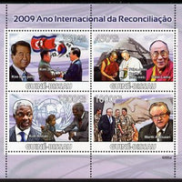 Guinea - Bissau 2009 International Reconciliation Year perf sheetlet containing 4 values unmounted mint Michel 4082-85