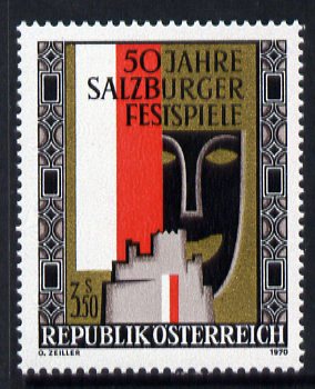 Austria 1970 50th Anniversary of Satzburg Festival unmounted mint, SG 1592