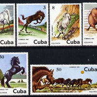 Cuba 1981 Horses set of 6 unmounted mint, SG 2739-44