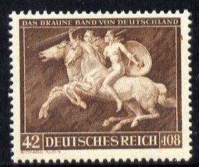 Germany 1941 'Brown Ribbon of Germany' 42pf + 108pf unmounted mint, SG 768