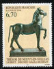 France 1996 Bronze Horse sculpture 6.70f from Art set of 3, unmounted mint, SG3307