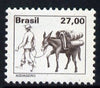 Brazil 1976 Muleteer 27cr brown from def set, unmounted mint SG1612