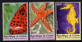 Guinea - Conakry 2000 Marine Life perf set of 3 unmounted mint. Note this item is privately produced and is offered purely on its thematic appeal