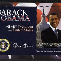 Grenada - Grenadines 2009 Inauguration of Pres Barack Obama perf m/sheet unmounted mint, SG MS3995