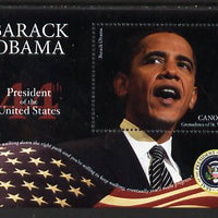 St Vincent - Canouan 2009 Inauguration of Pres Barack Obama perf m/sheet unmounted mint