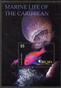 St Vincent - Bequia 2009 Marine Life of the Caribbean perf m/sheet unmounted mint