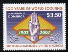 Dominica 2007 Centenary of World Scouting and 21st World Scout Jamboree unmounted mint SG 3536