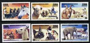 Cuba 2006 Animals in the service of Man perf set of 6 unmounted mint SG 4987-92