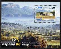 Cuba 2006 Espana 06 Stamp Exhibition (Tourist Sites) perf m/sheet unmounted mint SG MS 4986