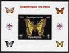 Mali 2010 Butterflies & Scouts individual imperf deluxe sheet #3 unmounted mint. Note this item is privately produced and is offered purely on its thematic appeal