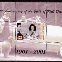 West Swan Island (Falkland Islands) 2001 Birth Centenary of Walt Disney perf s/sheet (with Shirley Temple & Scout Logo) unmounted mint. Note this item is privately produced and is offered purely on its thematic appeal, it has no postal validity