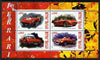 Malawi 2010 Sports Cars - Ferrari perf sheetlet containing 4 values unmounted mint