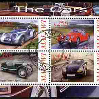 Malawi 2010 Cars #04 - Porsche & Morgan perf sheetlet containing 4 values fine cto used