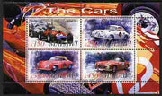 Malawi 2010 Cars #08 - Ferrari, Porsche & Mercedes Benz perf sheetlet containing 4 values unmounted mint