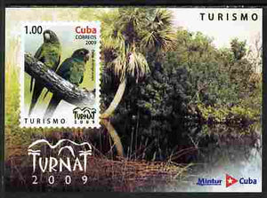 Cuba 2009 Tourism - Parrots imperf m/sheet unmounted mint