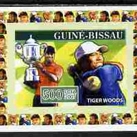 Guinea - Bissau 2007 Sportsmen of the Century - Tiger Woods individual imperf deluxe sheet unmounted mint. Note this item is privately produced and is offered purely on its thematic appeal, similar to Yv 2283