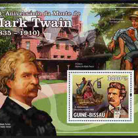 Guinea - Bissau 2010 100th death Anniversary of Mark Twain perf s/sheet unmounted mint