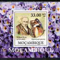 Mozambique 2009 William Kirby Butterflies & Insects #1 individual imperf deluxe sheetlet unmounted mint. Note this item is privately produced and is offered purely on its thematic appeal