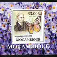 Mozambique 2009 William Kirby Butterflies & Insects #4 individual imperf deluxe sheetlet unmounted mint. Note this item is privately produced and is offered purely on its thematic appeal