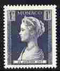 Monaco 1957 Princess Grace 1f violet-grey unmounted mint SG 586