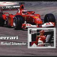 Somalia 2003 Ferrari Cars - Michael Schumacher #1 perf m/sheet unmounted mint. Note this item is privately produced and is offered purely on its thematic appeal