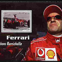 Somalia 2003 Ferrari Cars - Rubens Barrichello perf m/sheet unmounted mint