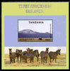 Tanzania 1997 Tourist Attractions perf m/sheet (Mt Kilimanjaro , Elephants & Zebra) unmounted mint SG MS 2118