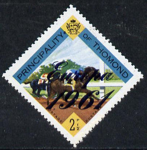 Thomond 1961 Horse Racing 2.5d (Diamond-shaped) with 'Europa 1961' overprint unmounted mint