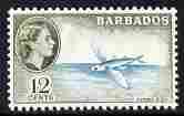 Barbados 1964-65 Flying Fish 12c (wmk Block CA) unmounted mint, SG 315