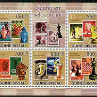 Guinea - Bissau 2009 Chess on Stamps perf sheetlet containing 5 values unmounted mint Yv 3006-10