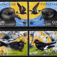 Faroe Islands 2005 WWF - Petrels perf set of 4 unmounted mint, SG 479-82