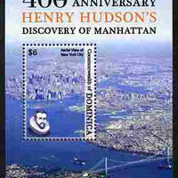 Dominica 2009 400th Anniversary of Henry Hudson discovering Manhattan perf s/sheet unmounted mint