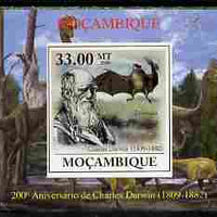 Mozambique 2009 200th Birth Anniversary of Charles Darwin #02 individual imperf deluxe sheet unmounted mint. Note this item is privately produced and is offered purely on its thematic appeal