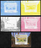 Mozambique 2009 200th Birth Anniversary of Charles Darwin #06 individual deluxe sheet - the set of 5 imperf progressive proofs comprising the 4 individual colours plus all 4-colour composite, unmounted mint