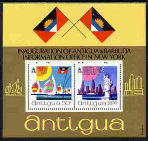 Antigua 1972 Inauguration of Tourist Office perf m/sheet unmounted mint, SG MS 349