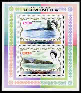 Dominica 1972 National Day perf m/sheet containing 2 values unmounted mint, SG MS 365