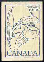 Canada 1979 Flowers & Trees - Lady's Slipper Orchid 50c booklet (blue on crean cover) complete and pristine, SG SB 86f