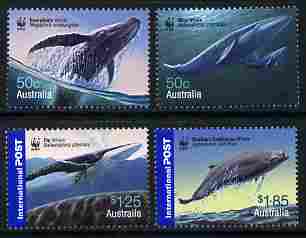 Australia 2006 WWF - Endangered Species - Whales perf set of 4 unmounted mint SG 2659-62