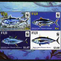 Fiji 2004 WWF - Endangered Species - Tuna perf m/sheet containing set of 4 values unmounted mint SG MS 1217