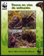 Peru 2004 WWF - Endangered Species - Giant Otter perf sheetlet containing 4 values unmounted mint SG MS 2260