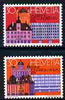 Switzerland 1974 UPU Congress perf set of 2 unmounted mint SG 885-86