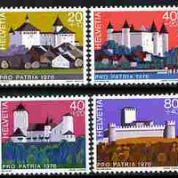 Switzerland 1976 Pro Patria - Swiss Castles perf set of 4 unmounted mint SG 915-18