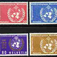 Switzerland - World Meteorological Organisation 1973 Centenary of WMO perf set of 4 unmounted mint SG LM10-13