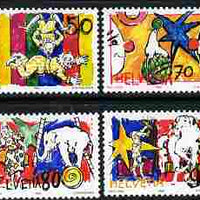 Switzerland 1992 The Circus perf set of 4 unmounted mint SG 1251-54