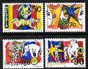 Switzerland 1992 The Circus perf set of 4 unmounted mint SG 1251-54