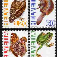 Switzerland 1995 Endangered Animals perf set of 4 unmounted mint SG 1297-1300