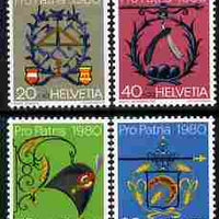 Switzerland 1980 Pro Patria - Trade & Craft Signs perf set of 4 unmounted mint SG 991-94