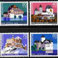 Switzerland 1978 Pro Patria - Swiss Castles perf set of 4 unmounted mint SG 955-58